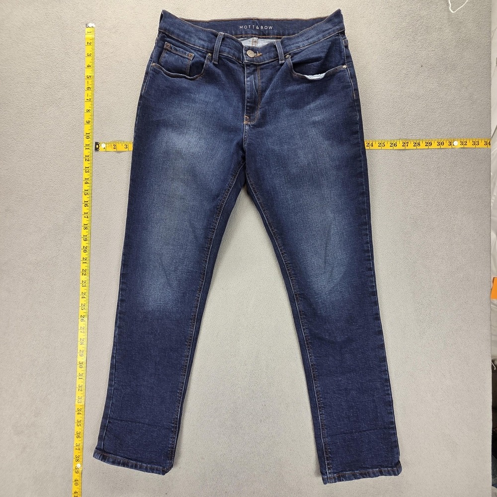 Mott & Bow‎ Jeans Womens 29x28 Blue Boyfriend Stretch Dark Wash